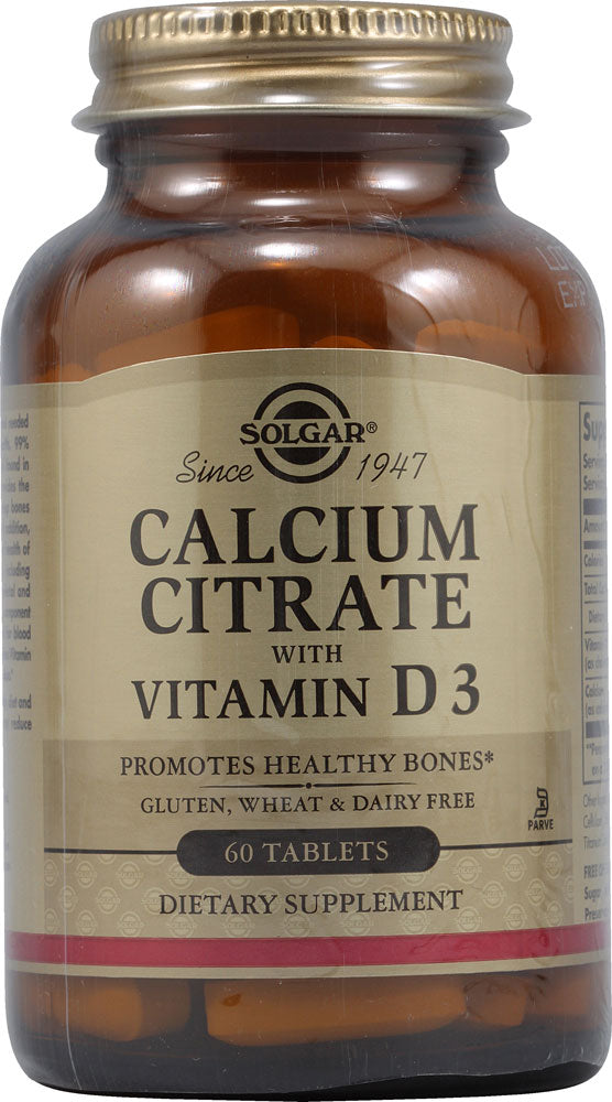 Solgar Calcium Citrate, 60 Tablets